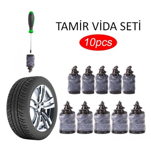 Lastik Tamir Kiti Kauçuk Vida Seti