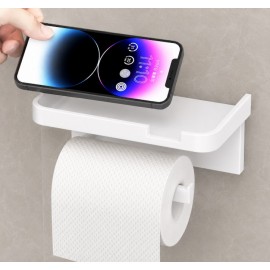 Raflı Yapışkanlı Tuvalet Kağıdı Askılığı