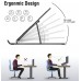 7 Kademeli Ayarlı Katlanabilir Laptop Tablet Standı Siyah