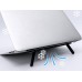 2 Kademeli Katlanabilir ve Yapışkanlı Laptop Standı Siyah