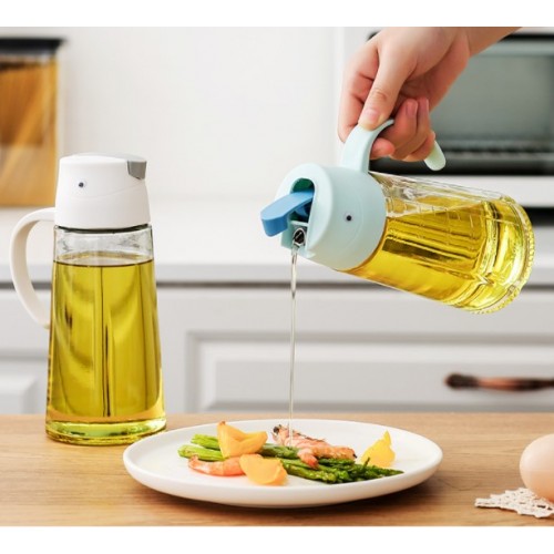 630 ml Otomatik Kapaklı Yağdanlık Cam Şişe