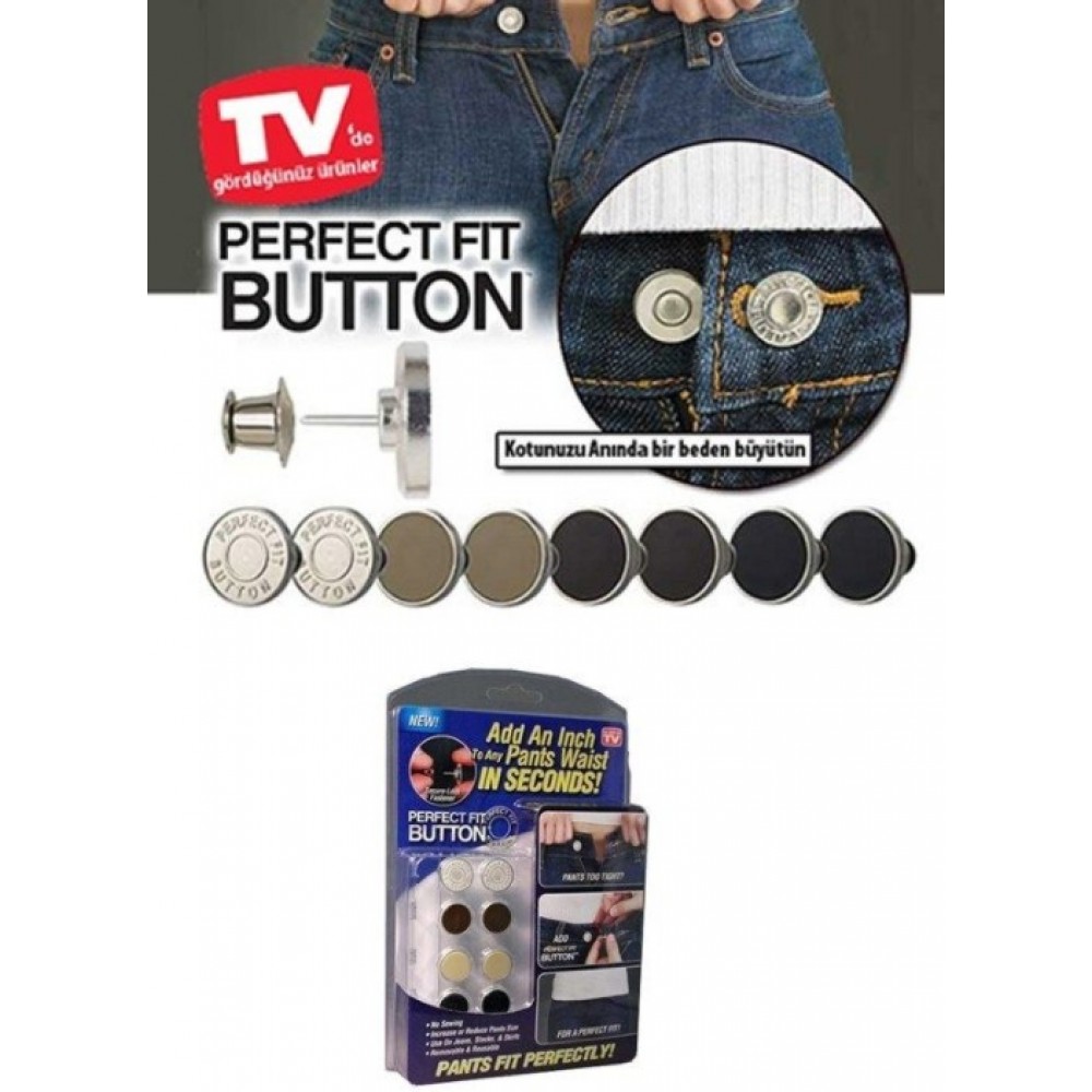 Perfect Fıt Button Yedek Kot Düğmesi Seti Perfect Fıt Button Yedek Kot Düğmesi Seti